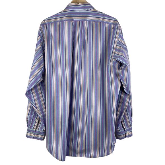 Ralph Lauren Button Down Shirt Mens L Striped Multicolor Long Sleeve Corp Office - Picture 5 of 7